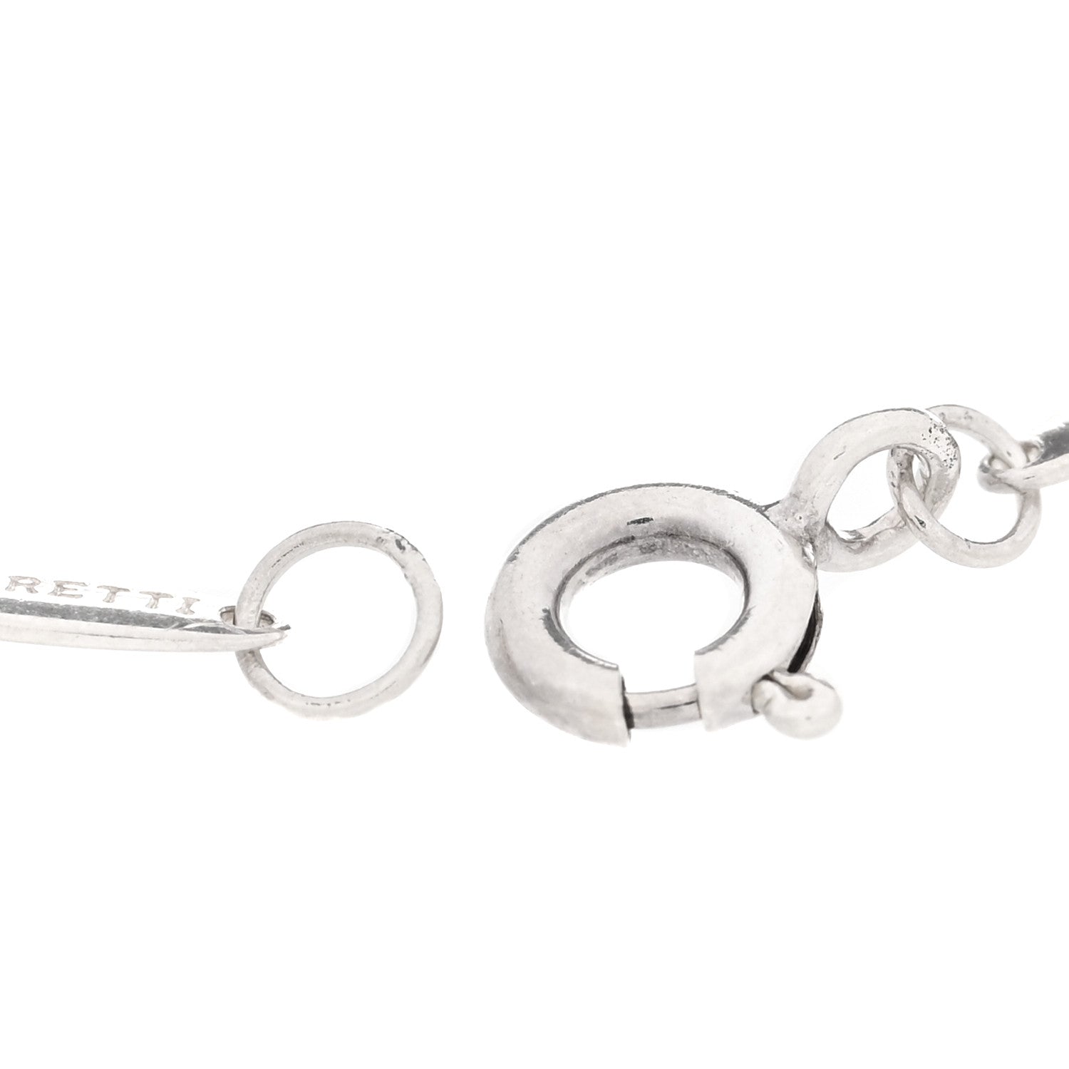 Tiffany Sterling Silver Diamond .05ct Elsa Peretti Diamonds by the Yard Bracelet 3 of 5