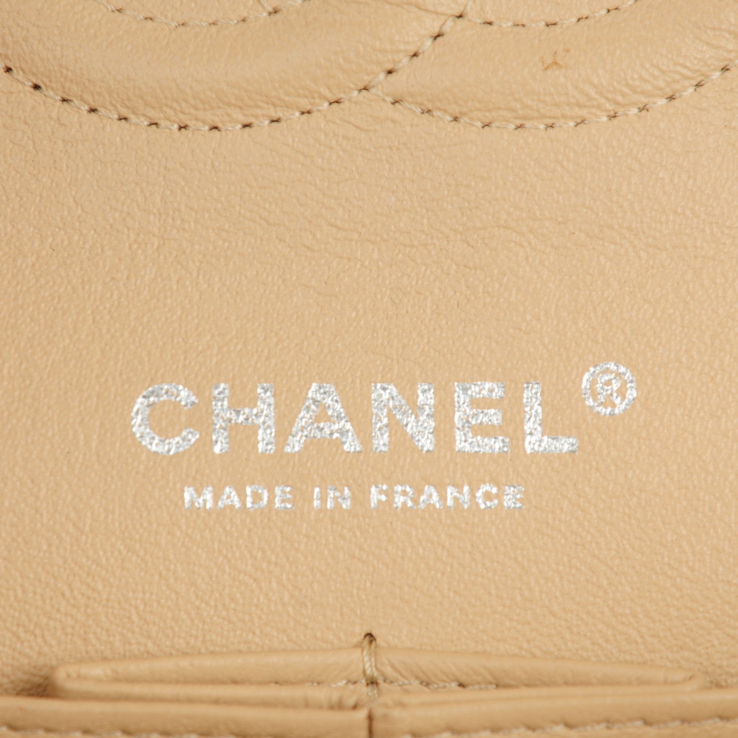 Chanel Lambskin Quilted Medium Double Flap Beige 7 of 15