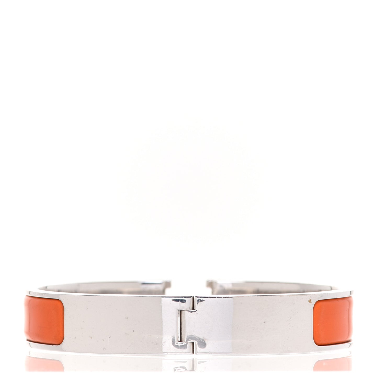 Enamel Narrow Clic Clac H Bracelet GM Orange