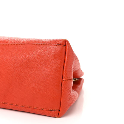 Gucci Pebbled Calfskin Medium Soho Chain Shoulder Bag Sun Orange 10 of 11