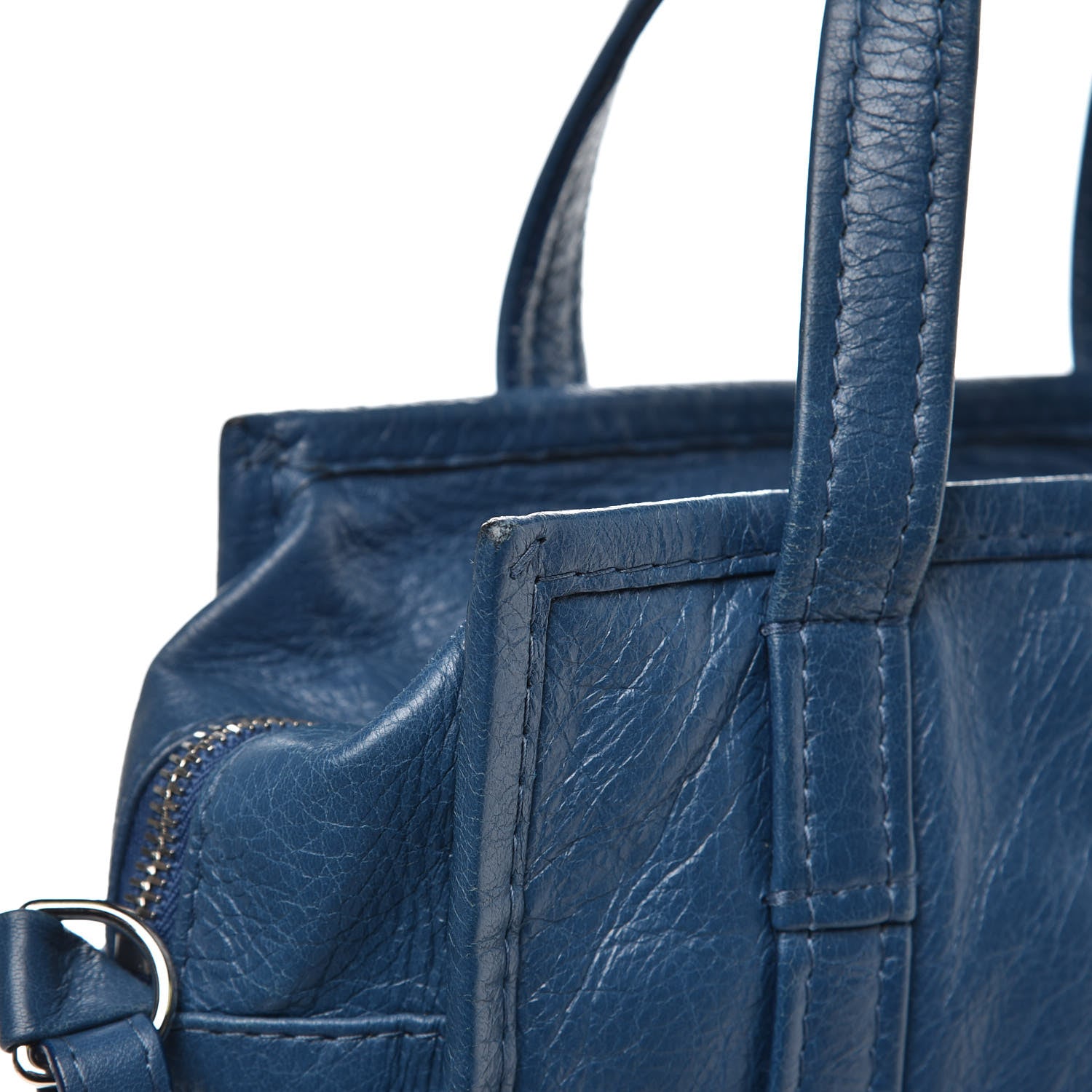 Balenciaga Agneau XS Bazar Shopper Tote Bleu Profond 12 of 13