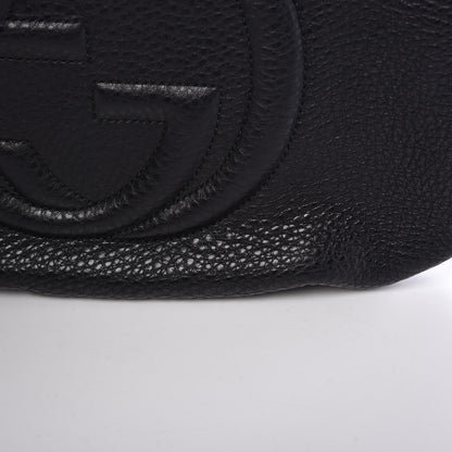 Gucci Pebbled Calfskin Medium Soho Hobo Black 8 of 11