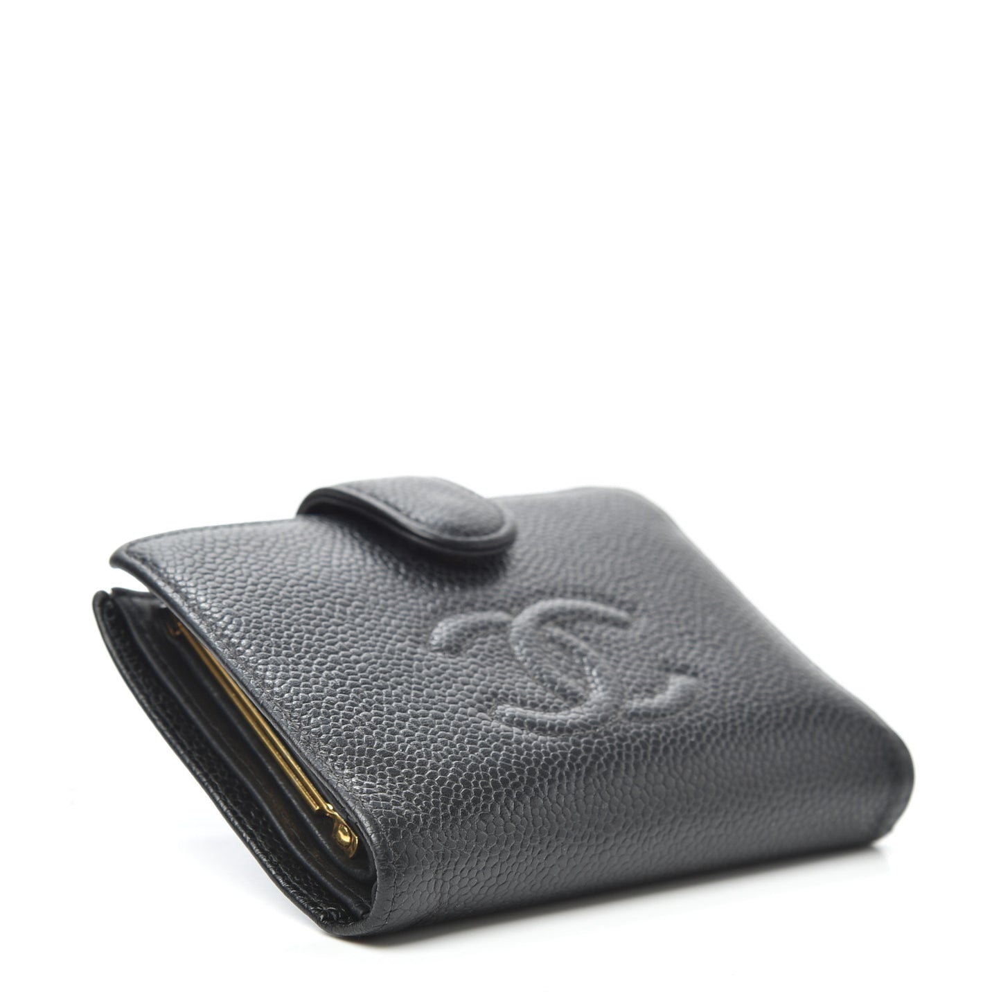 Caviar Timeless CC French Wallet Black