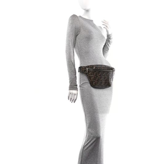 Vitello Century Bi-Color FF 1974 Embossed Belt Bag Maya Black