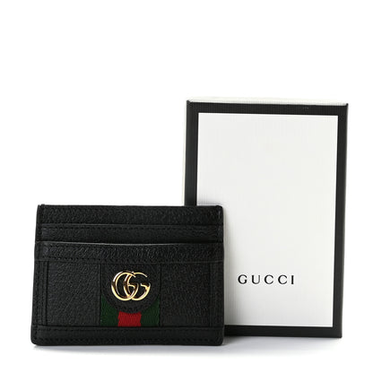 Gucci Calfskin Web GG Ophidia Card Holder Black 7 of 7