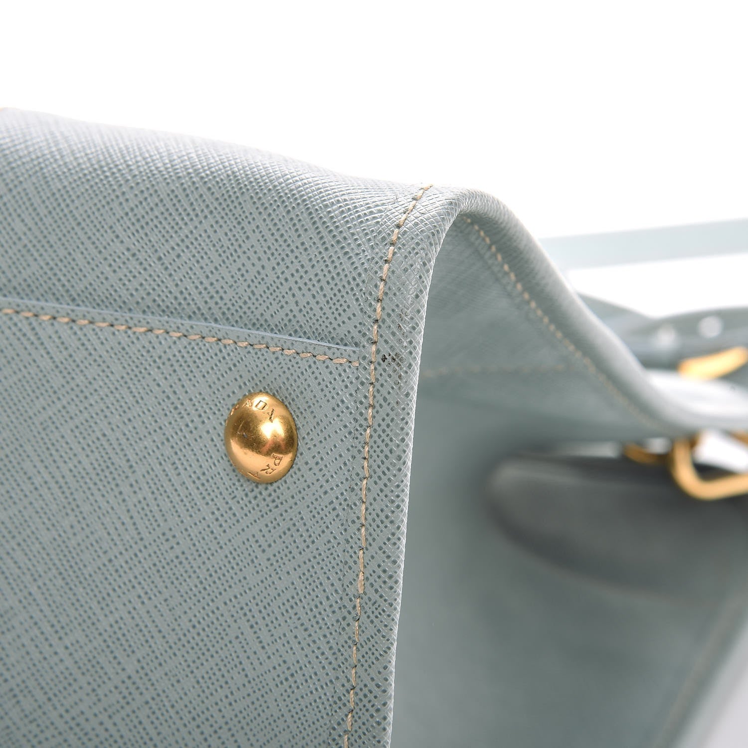 Prada Saffiano Lux Shopping Tote Lago 10 of 12