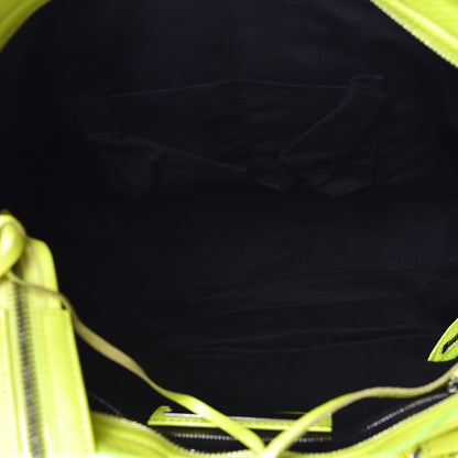 Balenciaga Agneau Classic Silver Hardware City Jaune Fluo 8 of 10