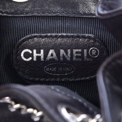 Chanel Lambskin CC Drawstring Backpack Black 8 of 9