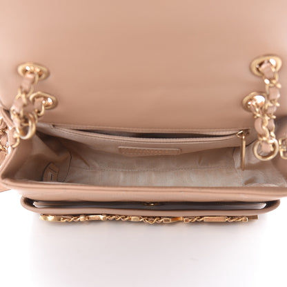 Chanel Calfskin Quilted Small Enchained Flap Beige 5 of 12