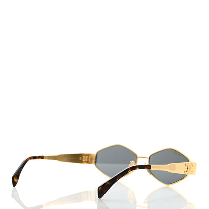 Celine Metal Triomphe 02 Sunglasses CL40254U Gold Green 4 of 7