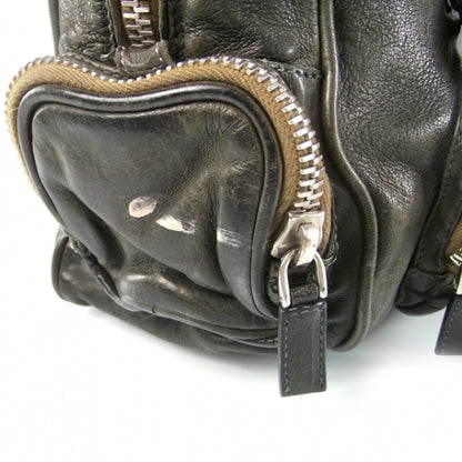 Prada Leather Handbag Navy 8 of 14