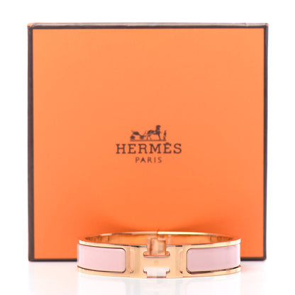 Hermes Enamel Narrow Clic Clac H Bracelet Rose Cassata 5 of 5