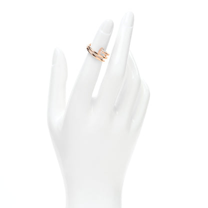 Cartier 18K Pink Gold Diamond Double Juste Un Clou Ring 48 4.5 2 of 5