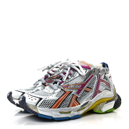 Balenciaga Mesh Rubber Womens Runner Sneakers 37 Multicolor 3 of 8
