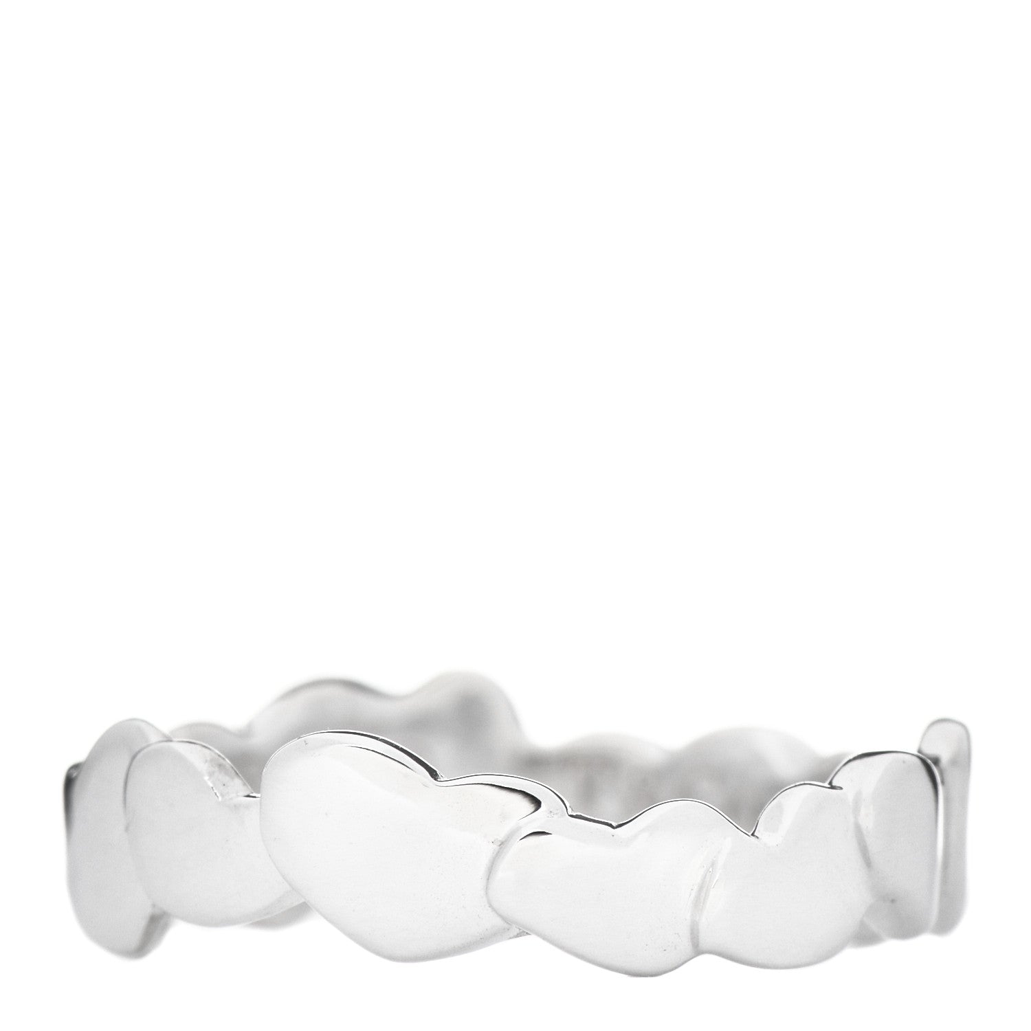 Tiffany Sterling Silver Paloma Picasso Modern Hearts Band Ring 51 5.75 1 of 6