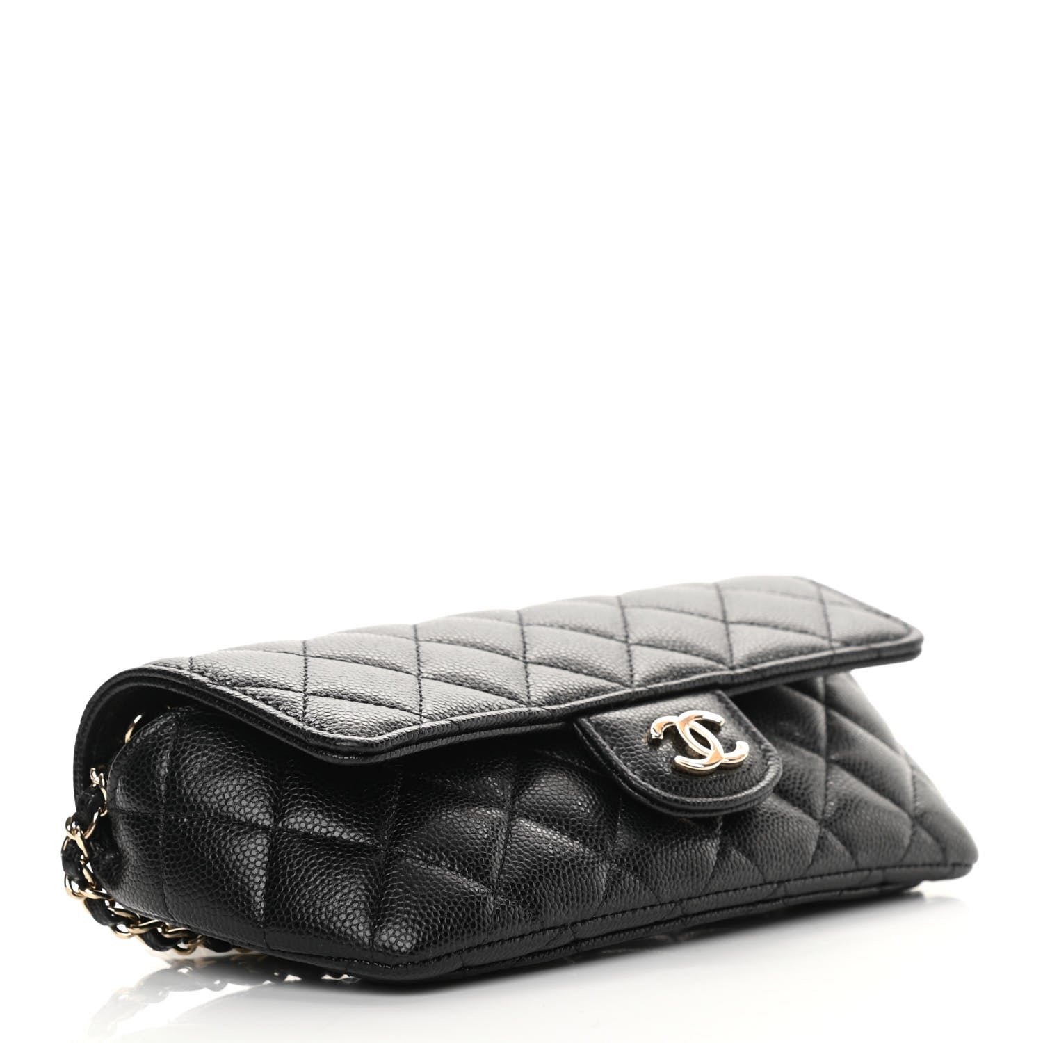 Chanel Caviar Quilted Glasses Case With Chain Black 4 of 12
