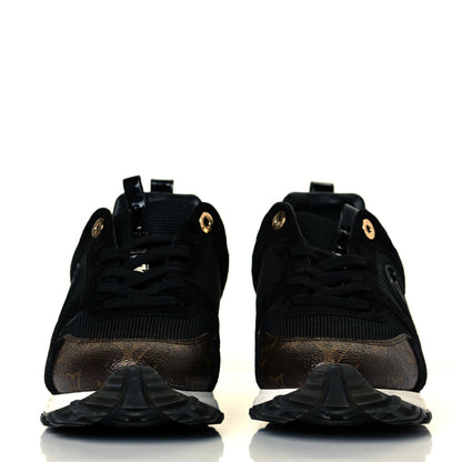 Louis Vuitton Suede Monogram Run Away Sneakers 38.5 Black 3 of 8