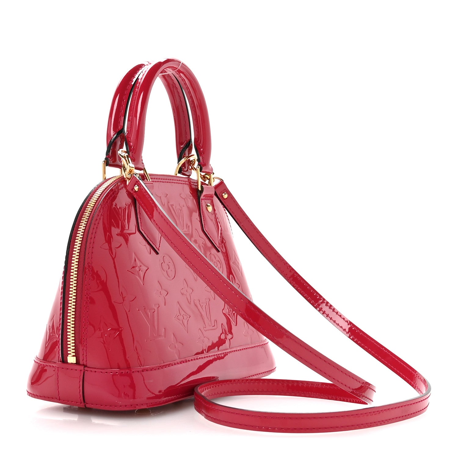 Louis Vuitton Vernis Alma BB Magenta 2 of 8