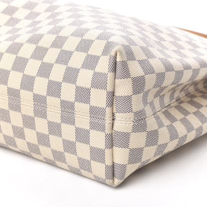 Louis Vuitton Damier Azur Graceful MM Rose Ballerine 6 of 13