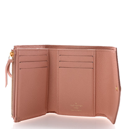 Louis Vuitton Empreinte Monogram Giant Victorine Wallet Rose Trianon Creme 5 of 12
