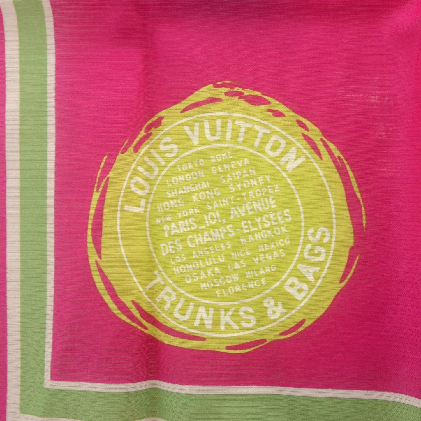 Cotton Silk Trunks and Bags Square Scarf