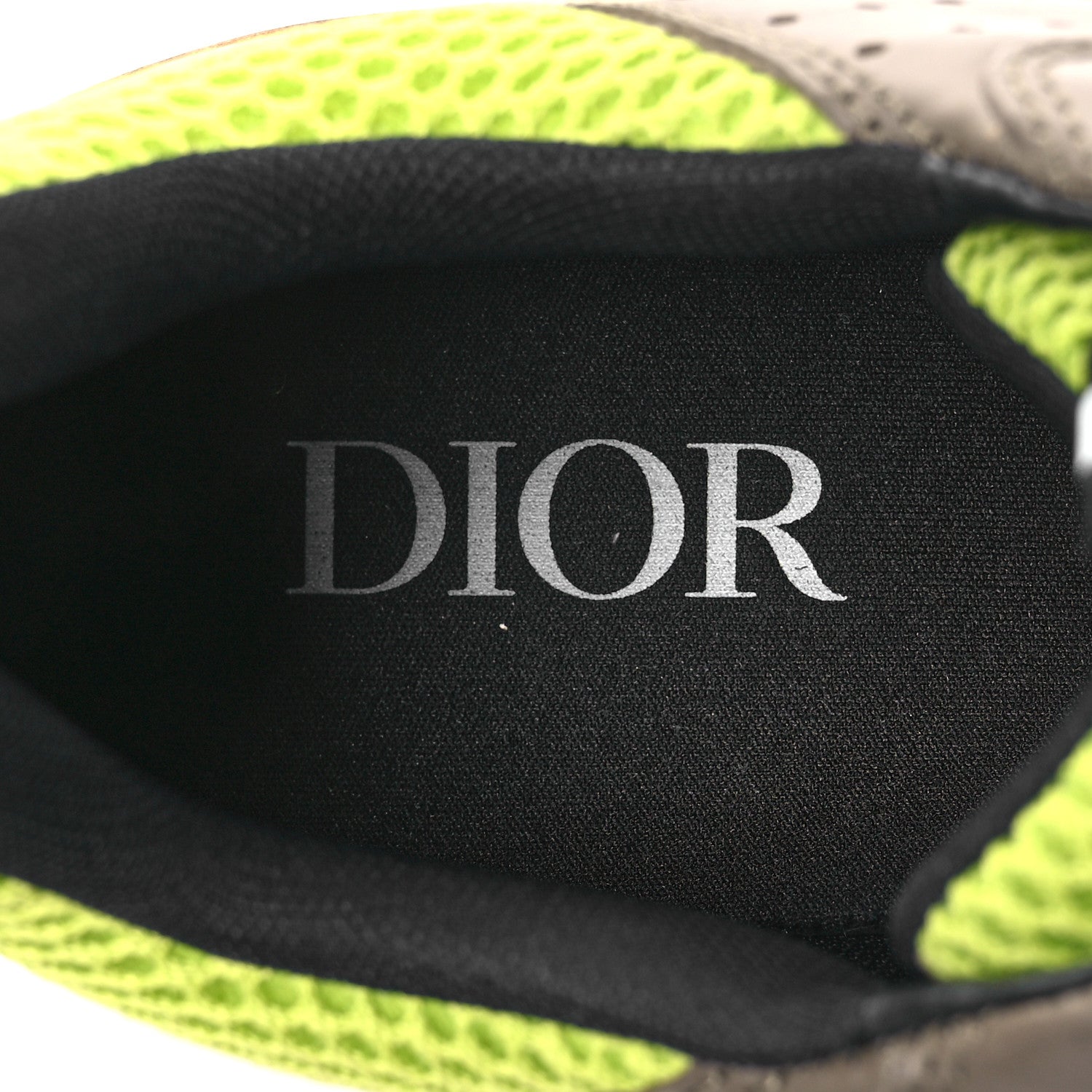 Christian Dior Technical Mesh Calfskin Mens B22 Sneakers 44 Brown Green 8 of 9