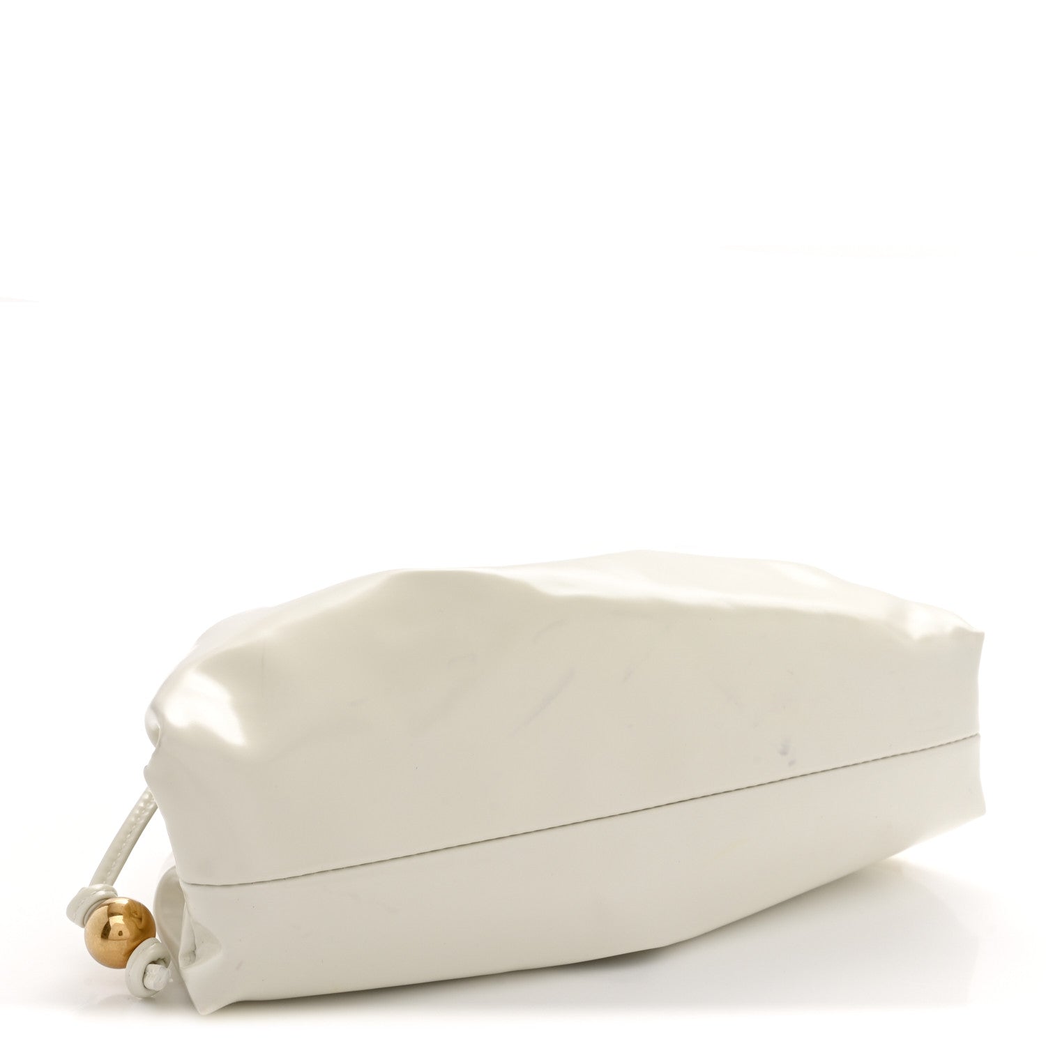 Bottega Veneta Patent Mini Pouch Chalk 4 of 11