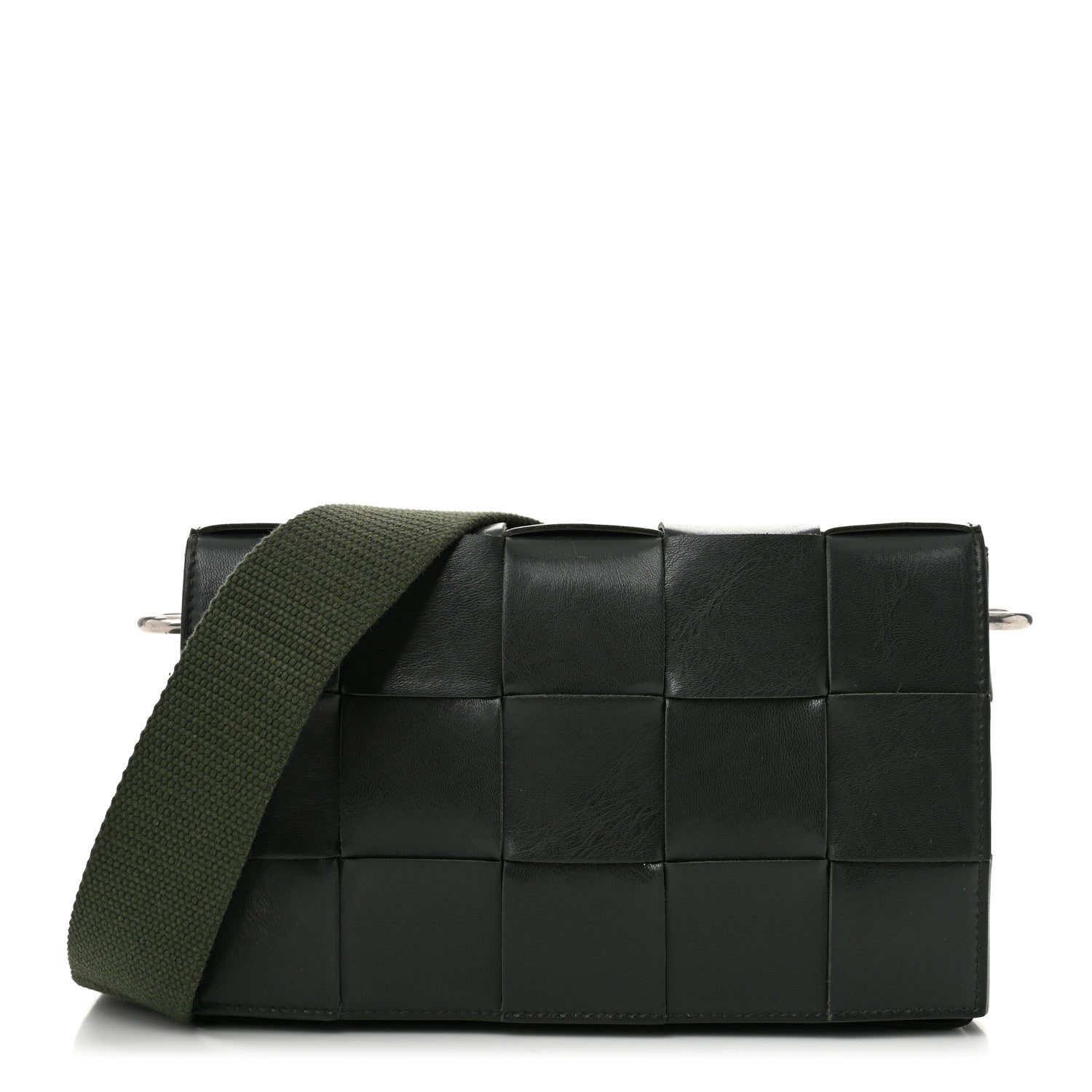 Bottega Veneta Calfskin Maxi Intrecciato Versatile Cassette Bag Dark Green 1 of 11