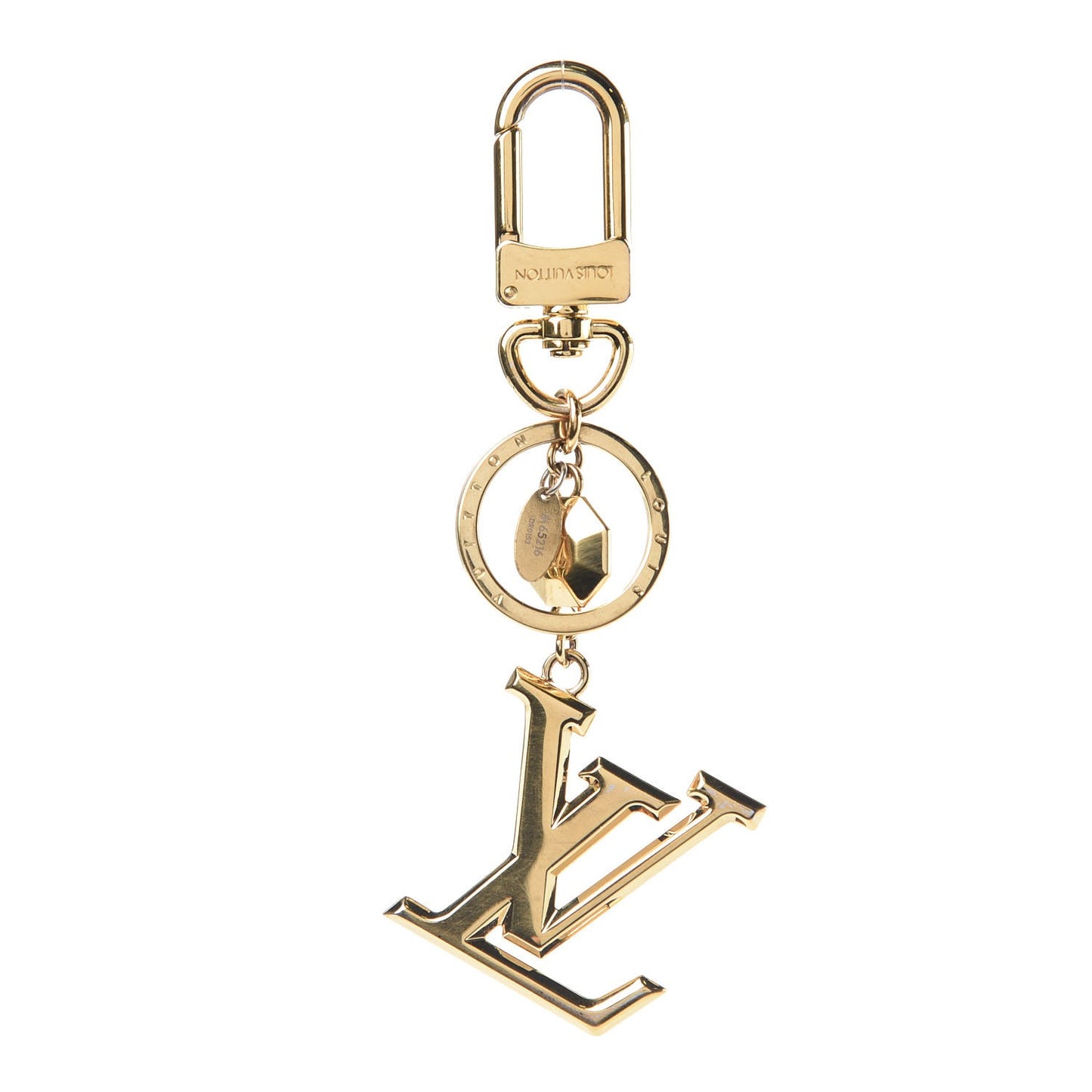 LV Facettes Bag Charm Key Holder Gold