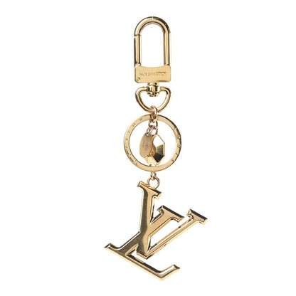 Louis Vuitton LV Facettes Bag Charm Key Holder Gold 1 of 4