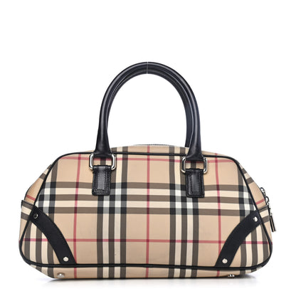 Burberry House Check Studded Bowler Black 1 of 4