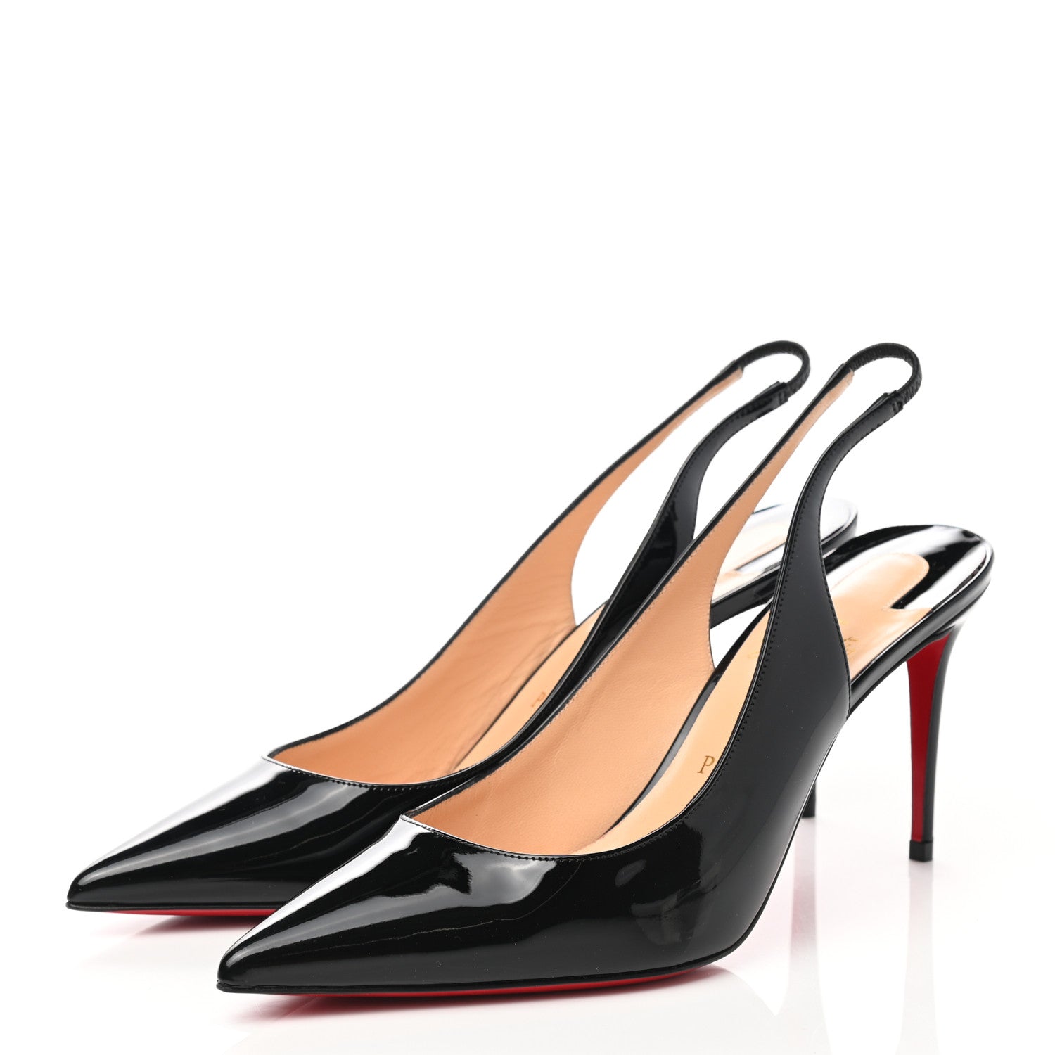 Christian Louboutin Patent Kate Sling 85 Pumps 39.5 Black 3 of 8