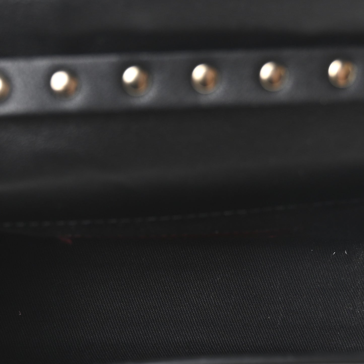 Grained Calfskin Rockstud Crossbody Bag Black