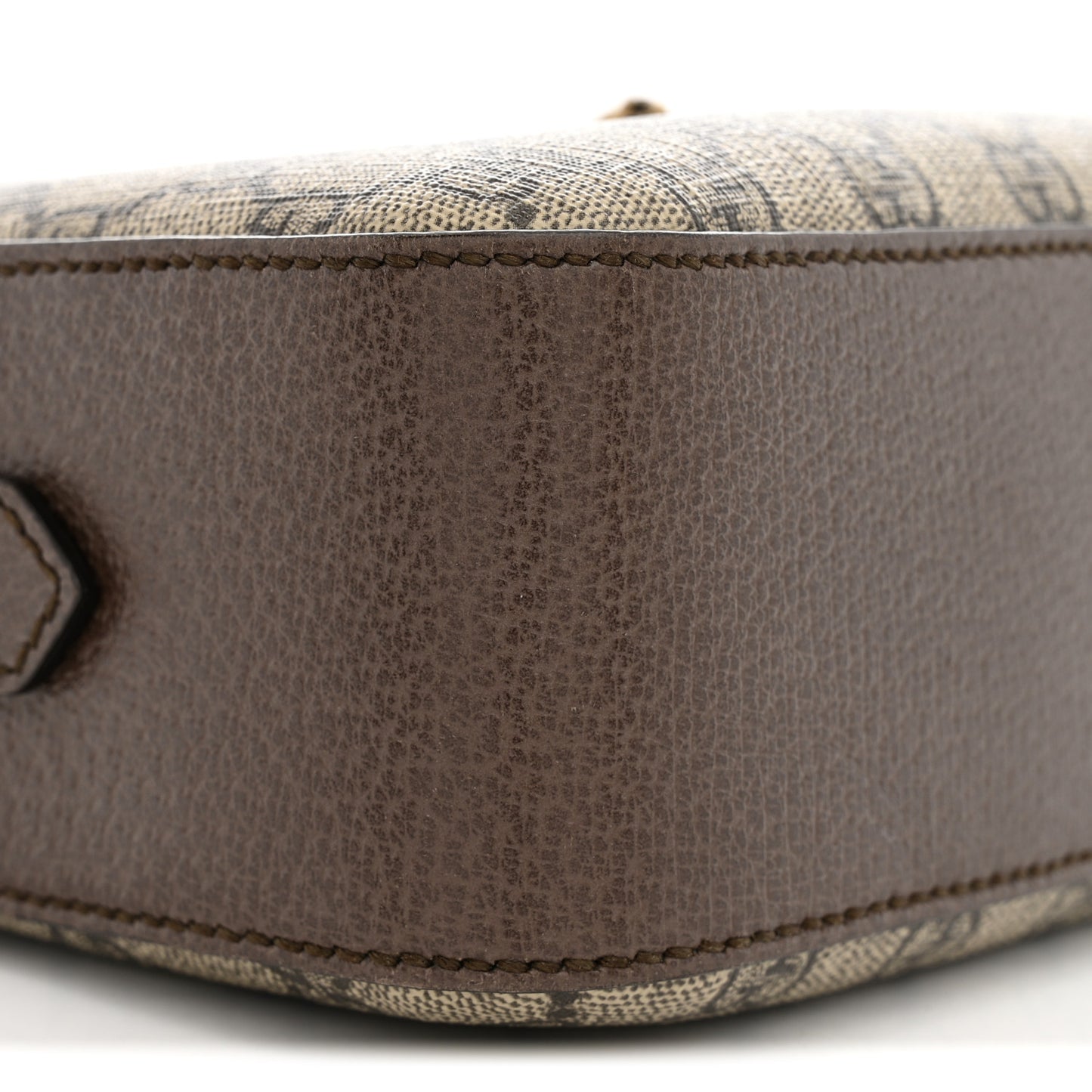 GG Supreme Monogram Web Neo Vintage Shoulder Bag Beige New Acero Crop