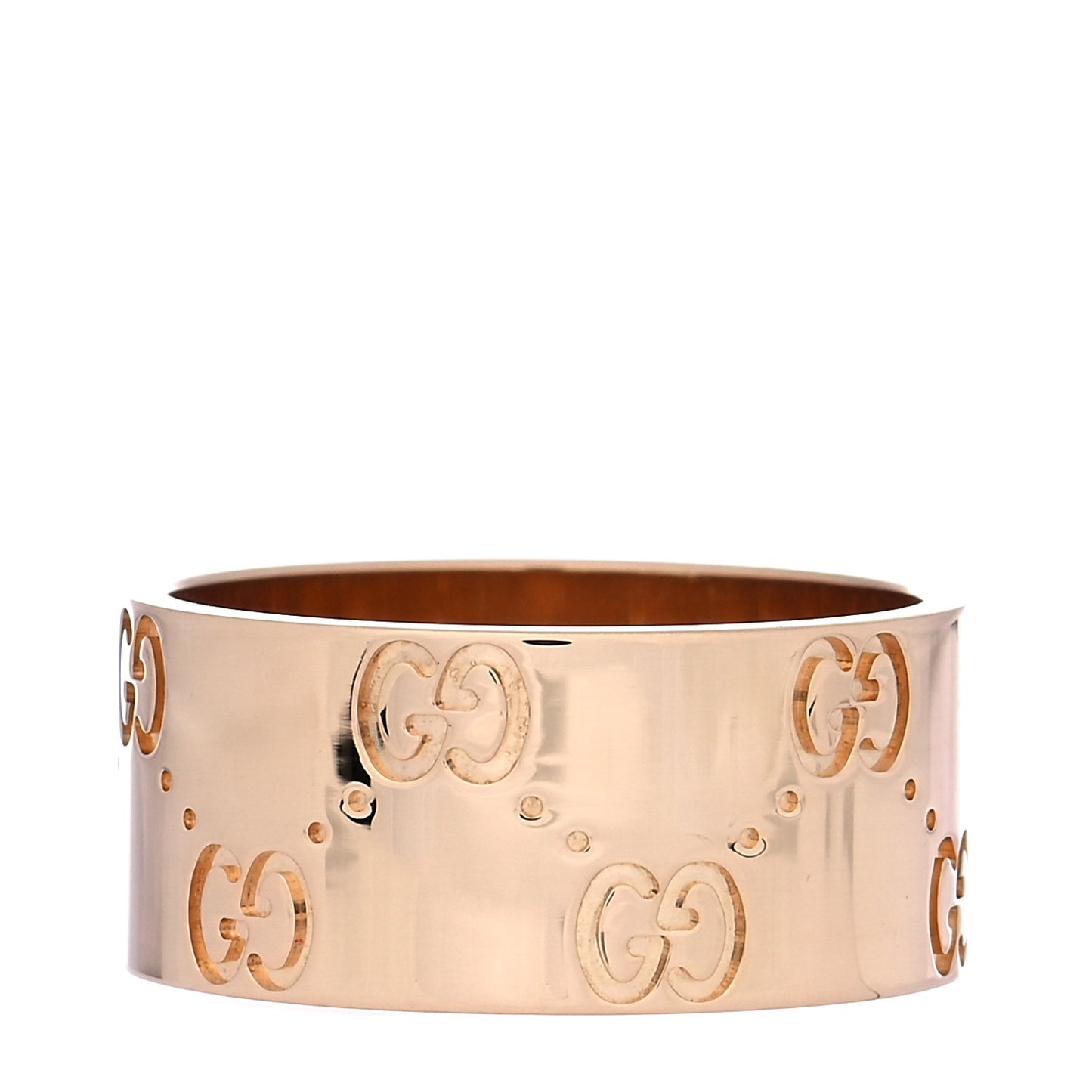 18K Yellow Gold 9mm Icon Band Ring 56 7.5