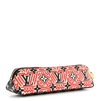 Louis Vuitton Monogram Giant Crafty Elizabeth Pencil Pouch Creme Rouge Black 3 of 8