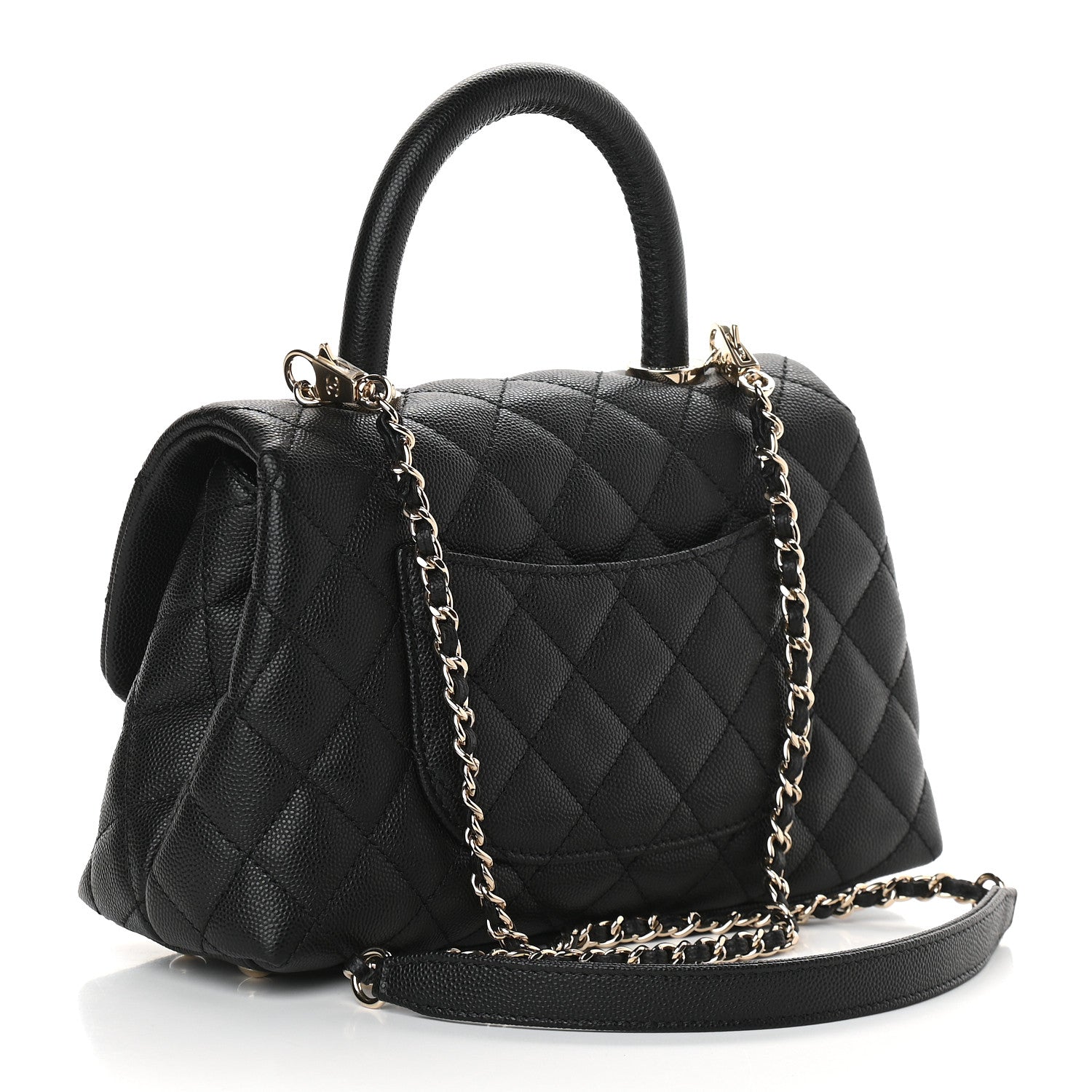 Chanel Caviar Quilted Mini Coco Handle Flap Black 3 of 9