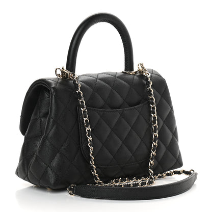 Chanel Caviar Quilted Mini Coco Handle Flap Black 3 of 9