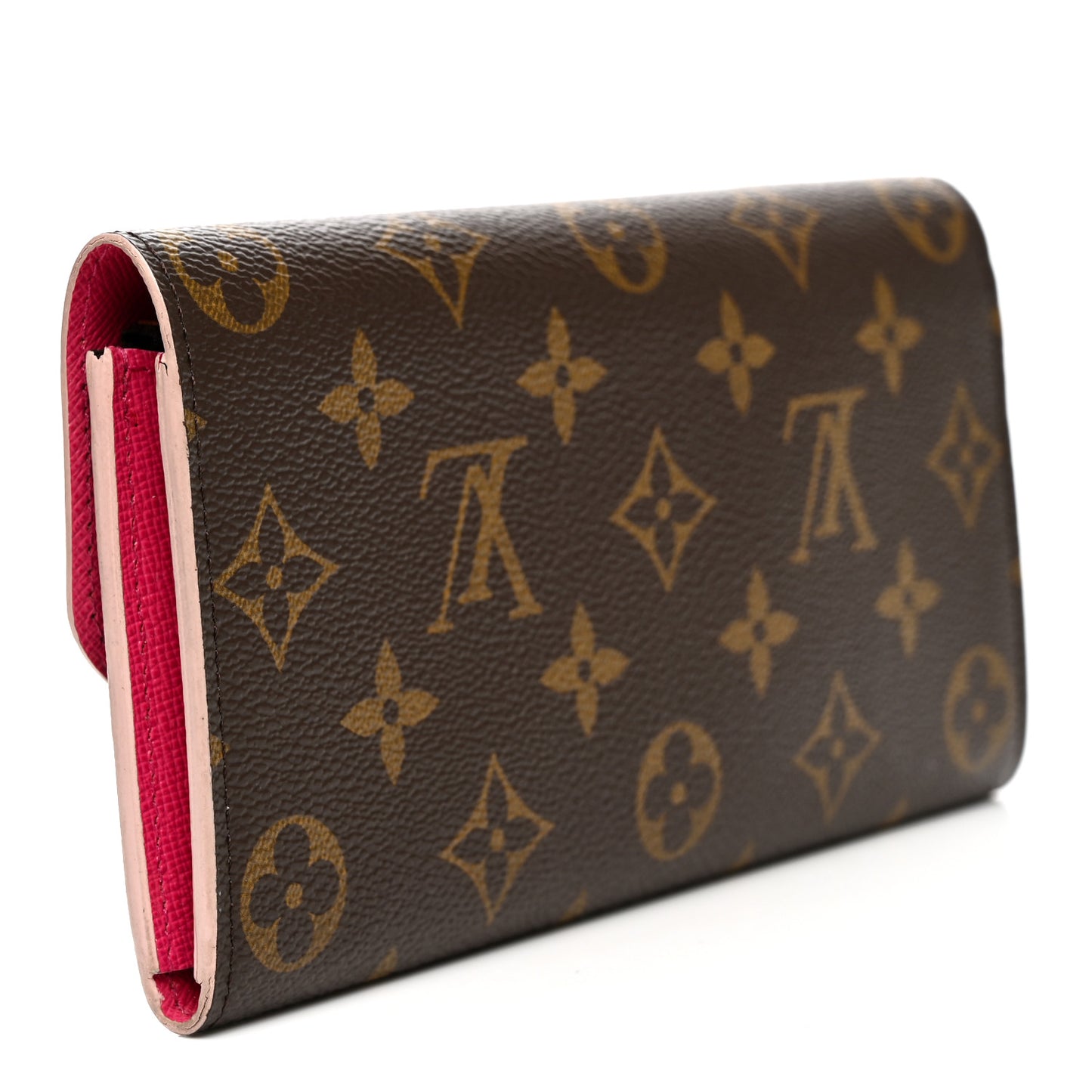 Monogram Bloom Flower Emilie Wallet Fuchsia