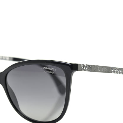 Chanel Cat Eye Chain Polarized Sunglasses 5352-Q Black 7 of 7