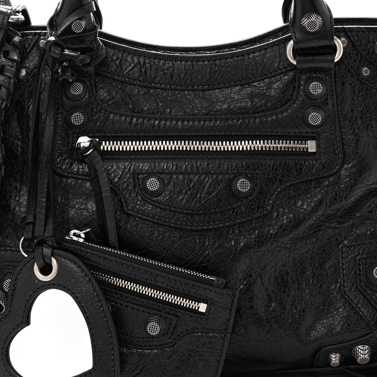 Agneau Arena Small Neo Cagole City Handbag Black