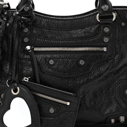 Balenciaga Agneau Arena Small Neo Cagole City Handbag Black 8 of 12