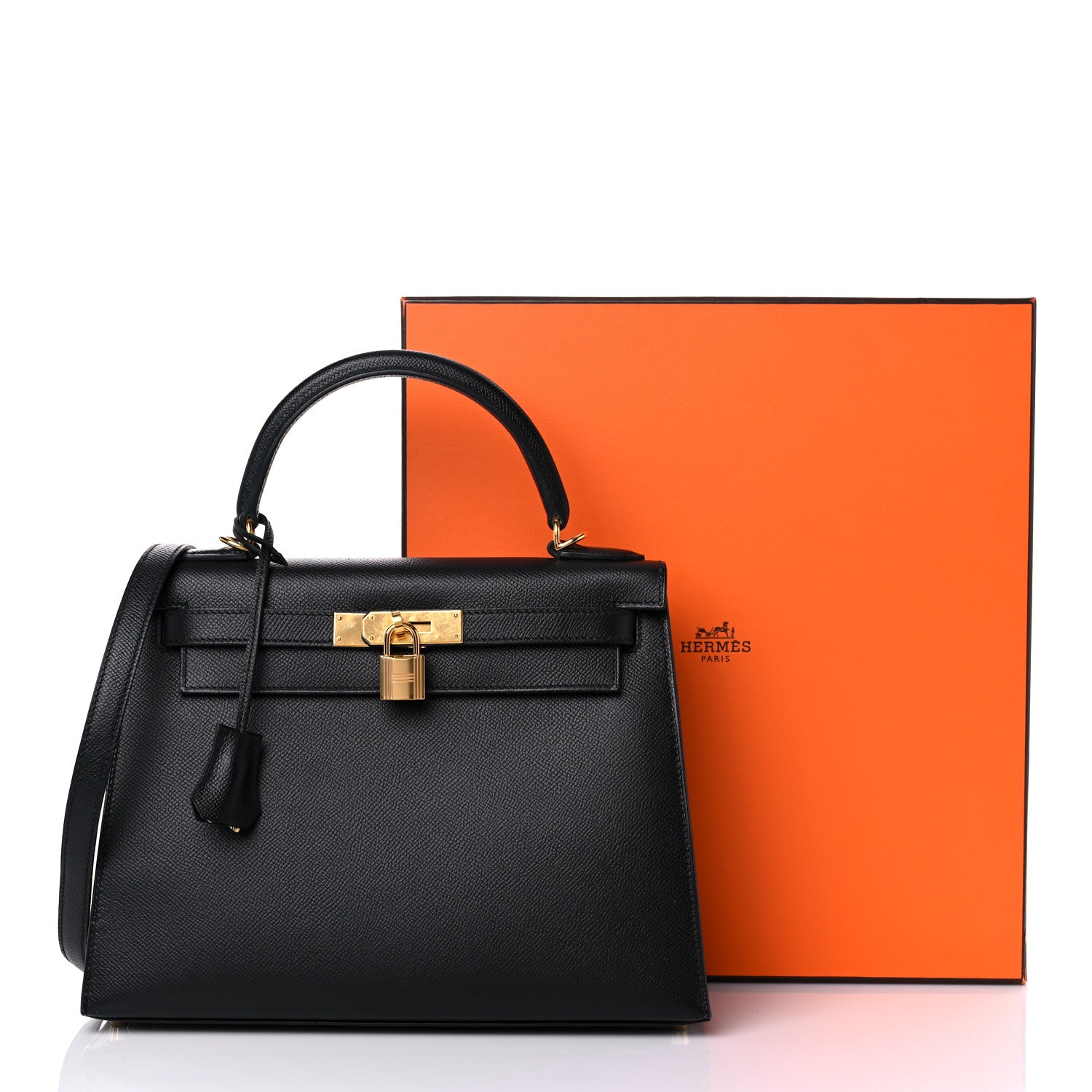 Hermes Epsom Kelly Sellier 28 Black 37 of 37