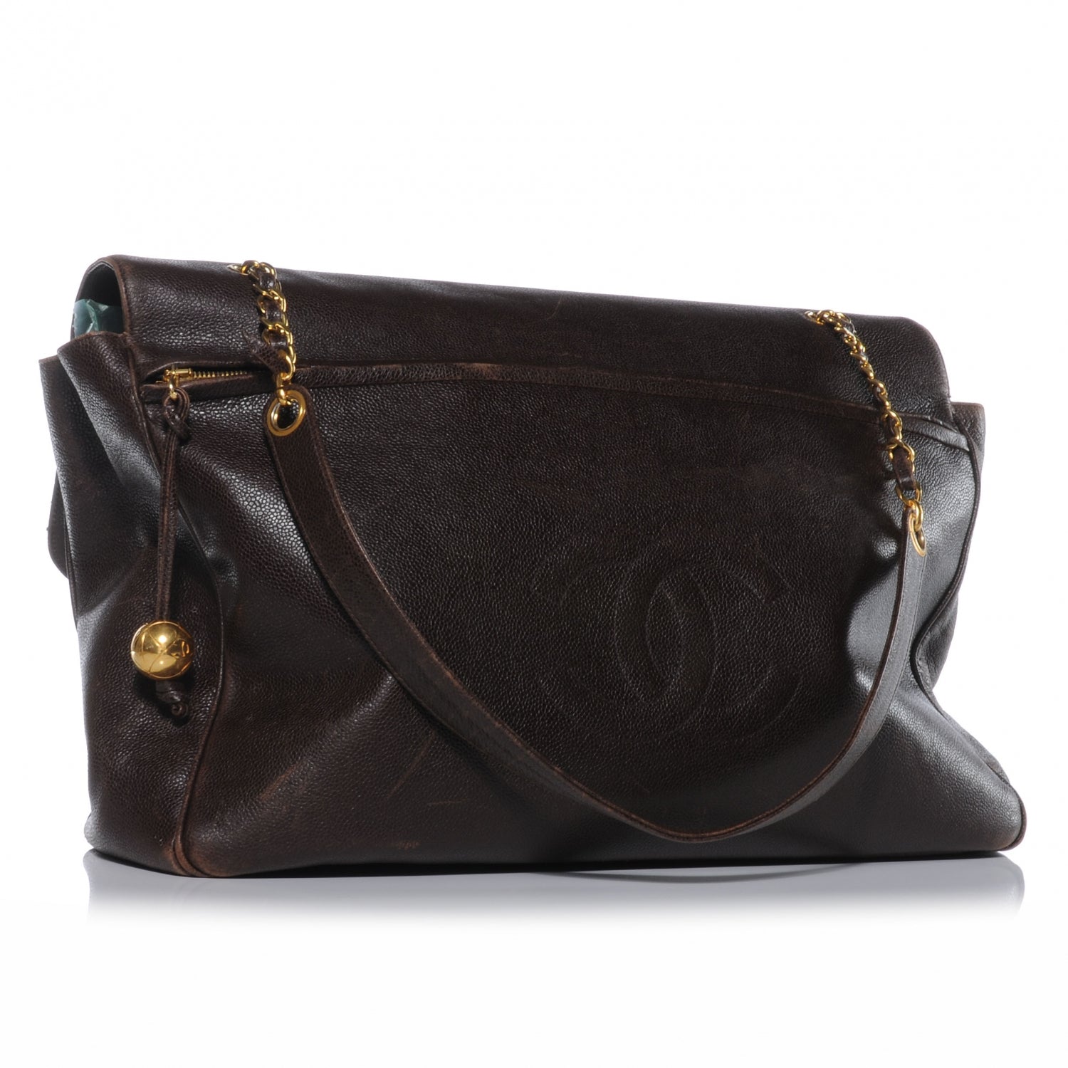 Chanel Caviar XL Weekender Bag Brown 3 of 8