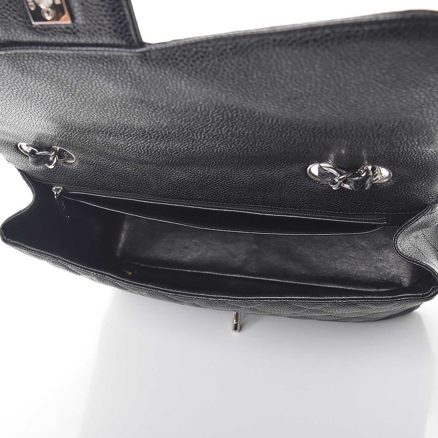 Caviar Quilted Jumbo Single Flap Black