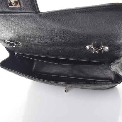 Chanel Caviar Quilted Jumbo Single Flap Black 5 of 7