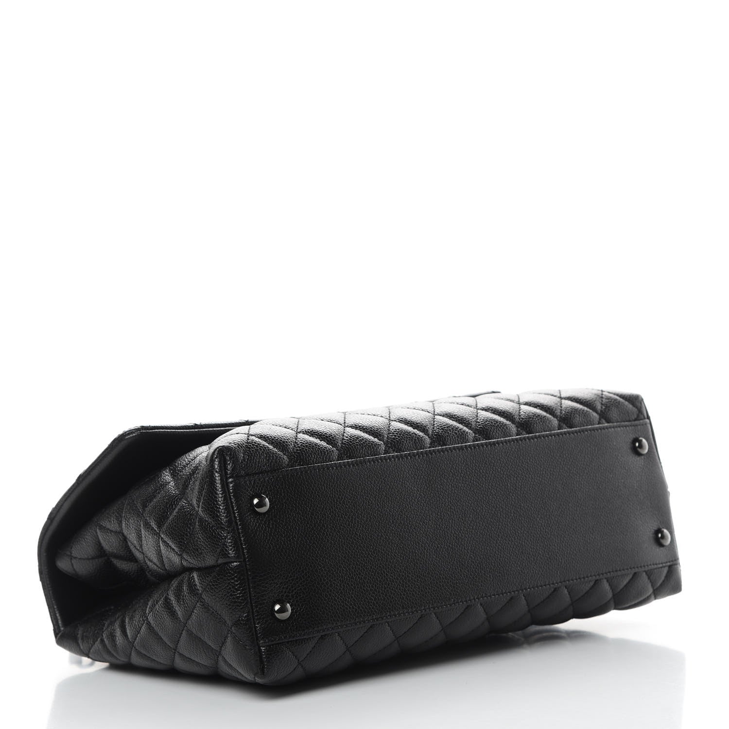 Chanel Caviar Quilted Medium Coco Handle Flap So Black 4 of 13