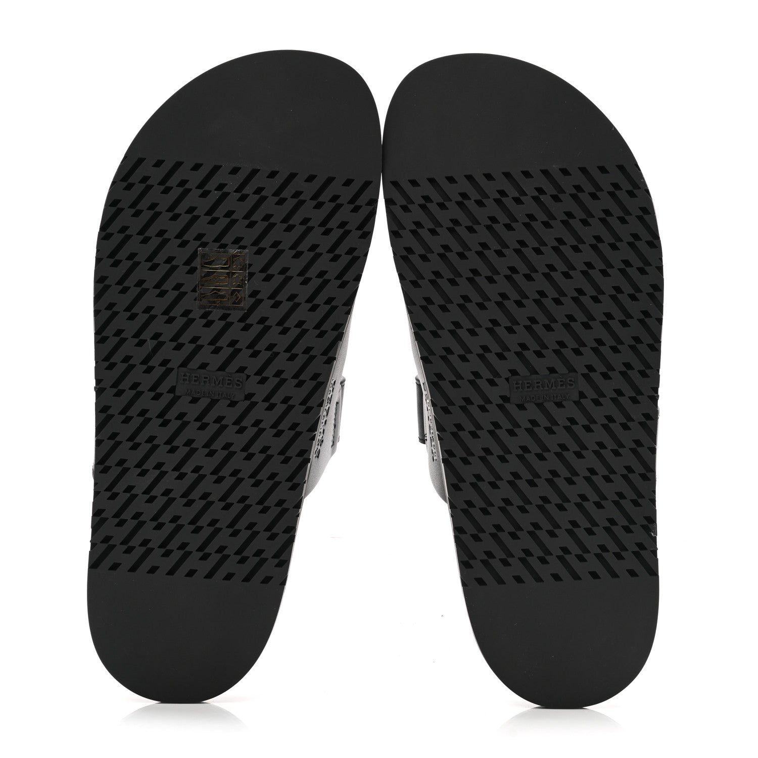 Hermes Calfskin Womens Chypre Sandals 39 Black 5 of 9