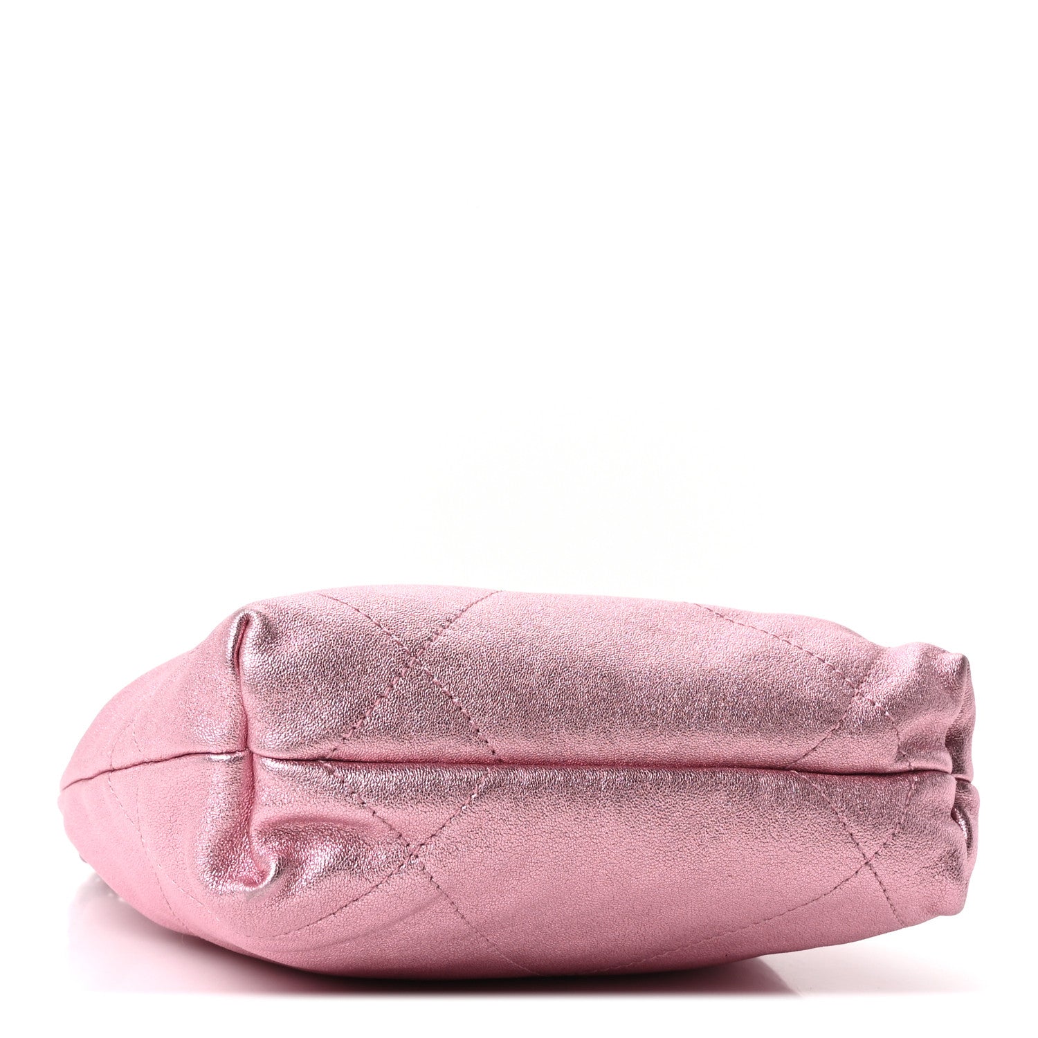 Chanel Metallic Lambskin Lacquered Monochrome Quilted Mini Chanel 22 Pink 3 of 9