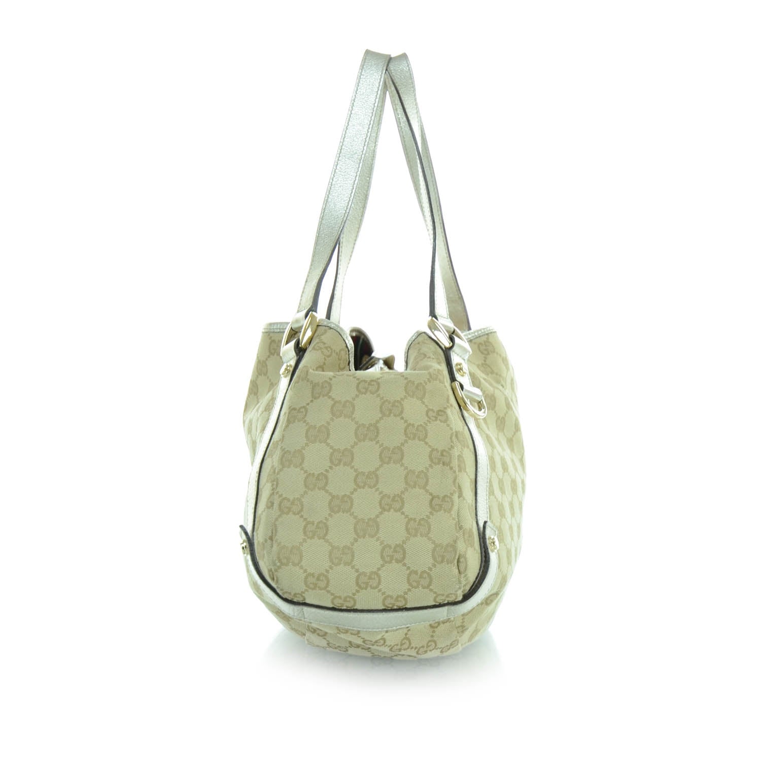 Gucci Monogram Medium Abbey Shoulder Bag Metallic 5 of 12
